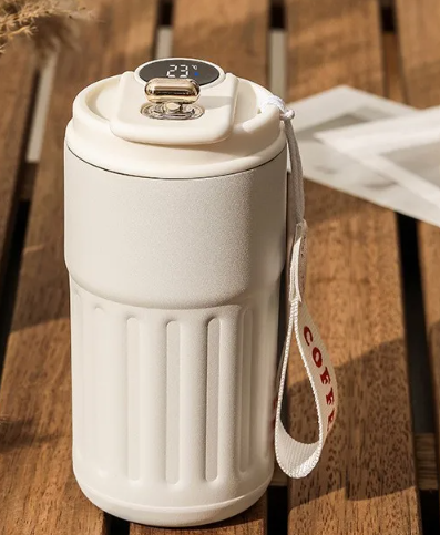 Smart Digital Thermal Bottle – 450ml Insulated Coffee Mug
