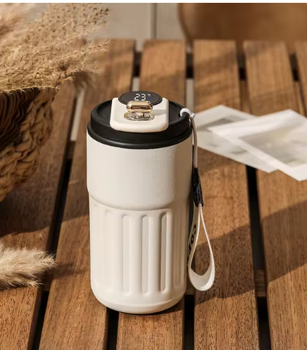 Smart Digital Thermal Bottle – 450ml Insulated Coffee Mug