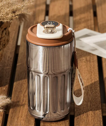Smart Digital Thermal Bottle – 450ml Insulated Coffee Mug